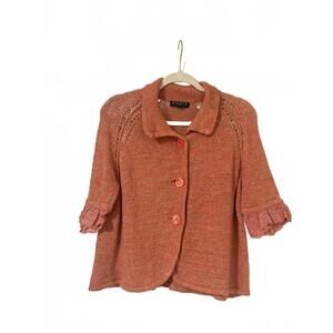 Ports 1961 Red Short Sleeve Sweater